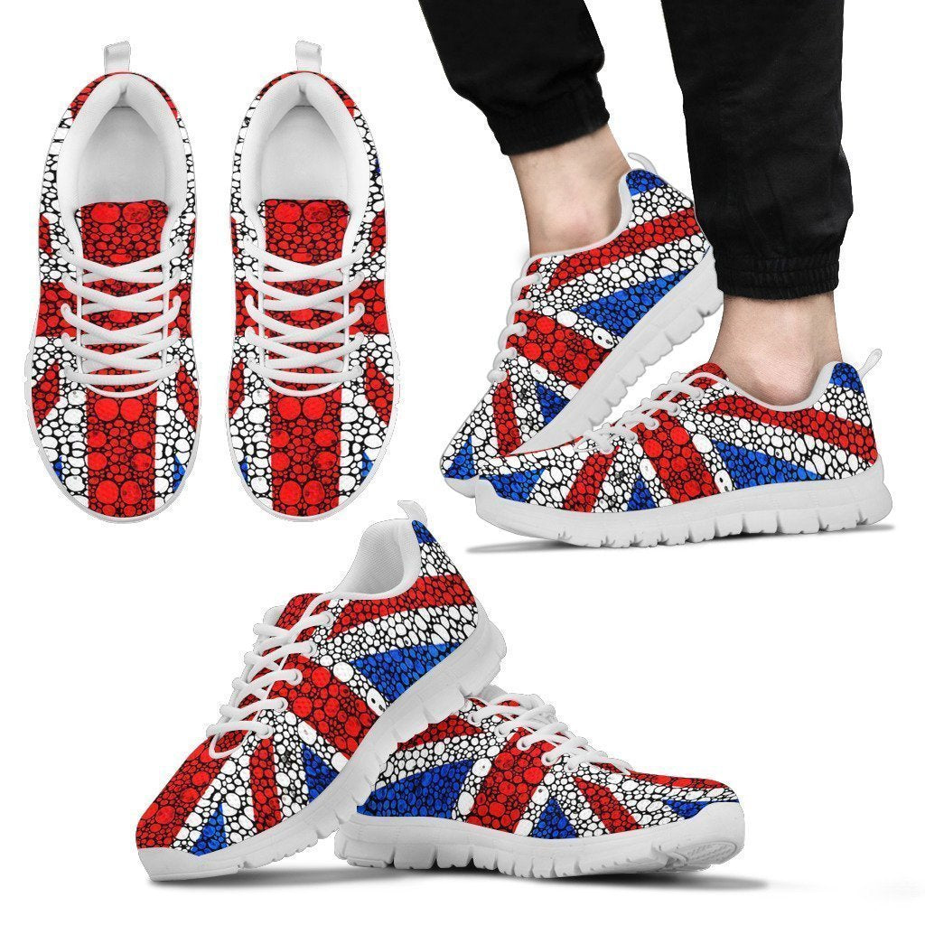 WHITE BRITAIN FLAG SNEAKERS men's-6teenth World™-Men's Sneakers-US5 (EU38)-Vibe Cosy™