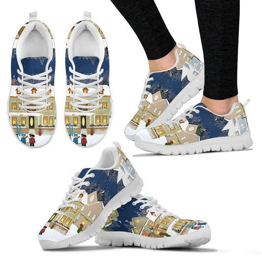 White Christmas Women's Sneakers-6teenth World™-Women's Sneakers-US5 (EU35)-Vibe Cosy™