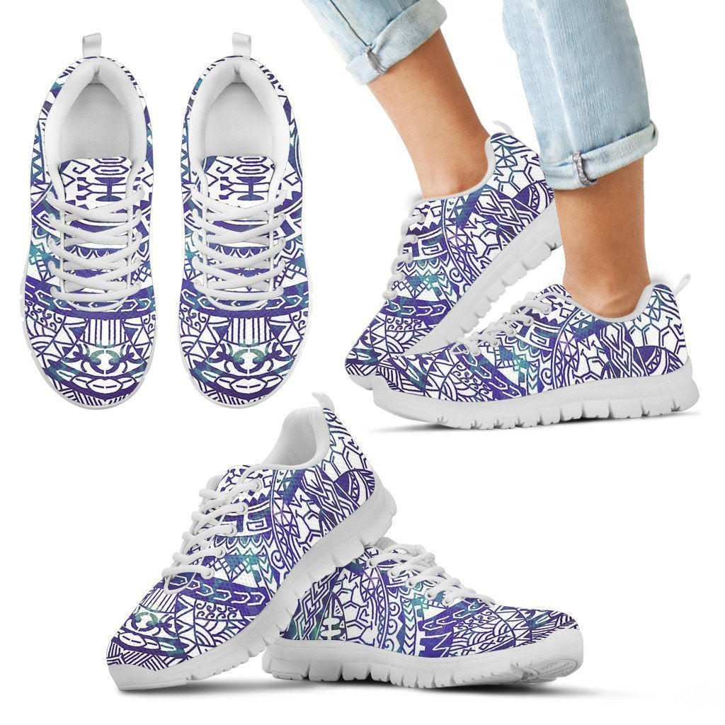 Poly Tribal Sneakers 08 - AH - J9-SNEAKERS-Alohawaii-Kid's Sneakers-11 CHILD (EU28)-Black-Vibe Cosy™