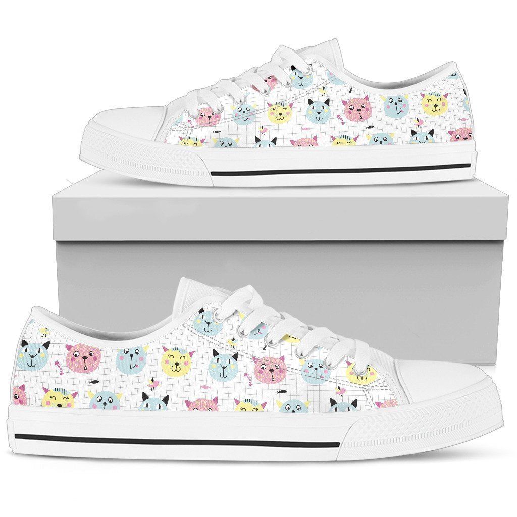 Cats Women's Low Top Shoe-6teenth World™-Women's Low Top Shoe-US5.5 (EU36)-Vibe Cosy™