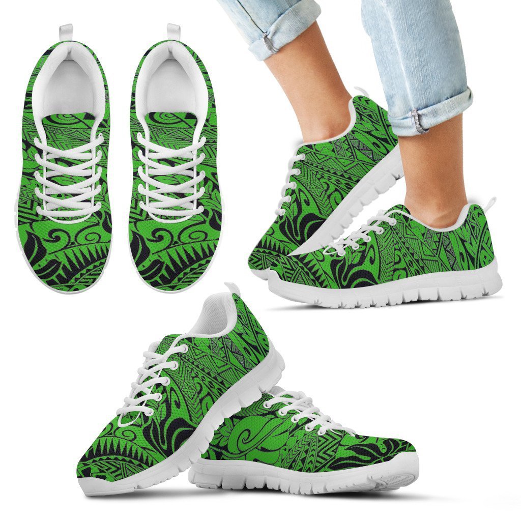 Poly Tribal Sneakers 26 - AH - J9-SNEAKERS-Alohawaii-Kid's Sneakers-11 CHILD (EU28)-White-Vibe Cosy™