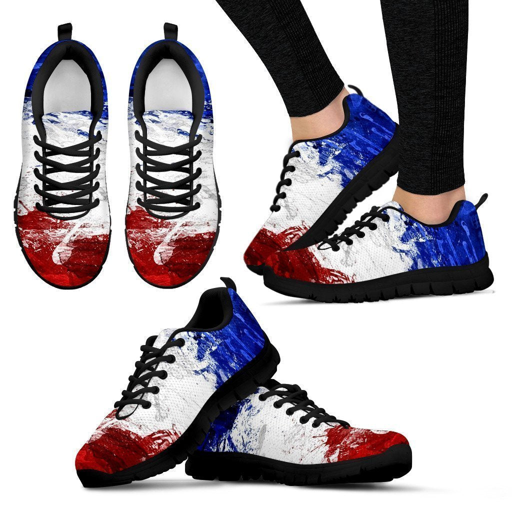 France Flag Women's Sneakers-6teenth World™-Women's Sneakers-US5 (EU35)-Vibe Cosy™