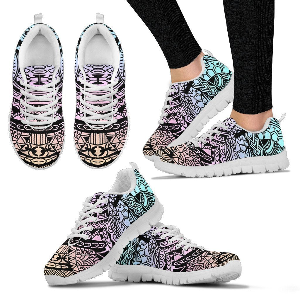 Poly Tribal Sneakers 11 - AH - J9-SNEAKERS-Alohawaii-Women's Sneakers-US5 (EU35)-White-Vibe Cosy™