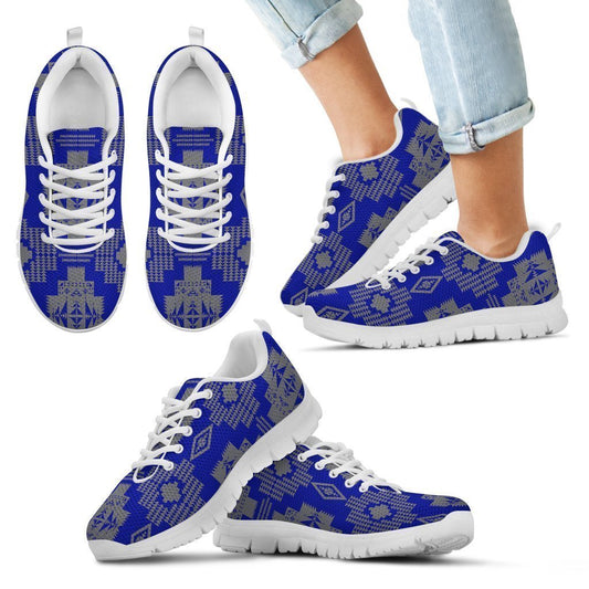 Seven Tribes Blue with Gray Sopo Kid's Sneakers White Sole-6teenth World™-Kid's Sneakers-11 CHILD (EU28)-Vibe Cosy™