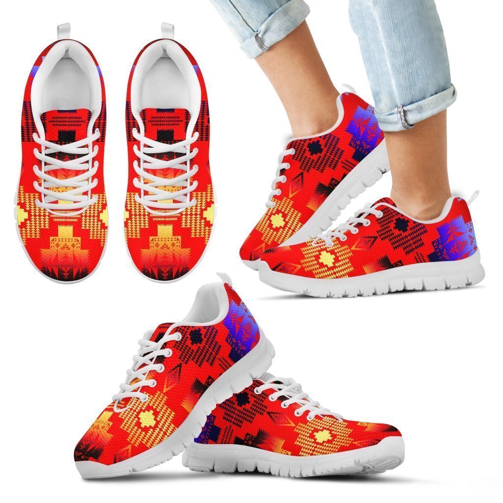 Seven Tribes Double Horizon Red Sopo Kid's Sneakers White Sole-6teenth World™-Kid's Sneakers-11 CHILD (EU28)-Vibe Cosy™
