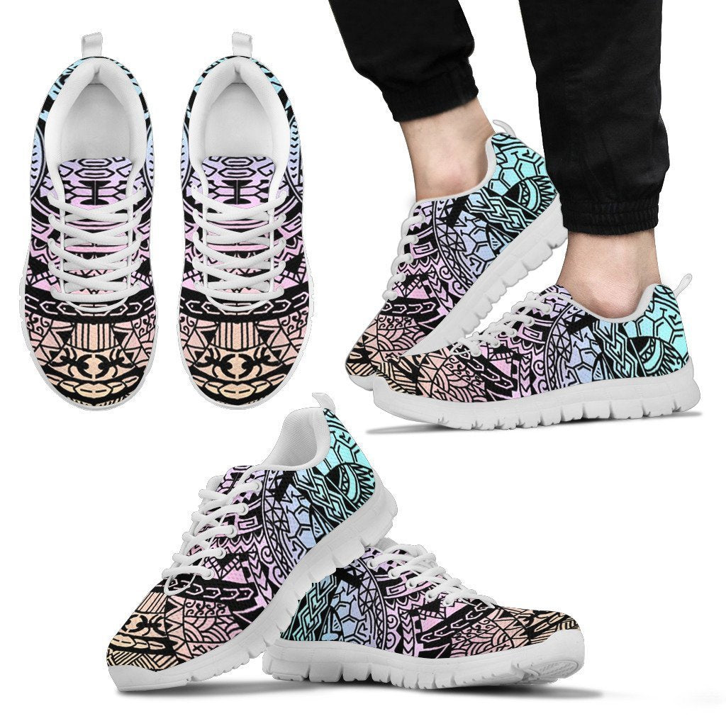 Poly Tribal Sneakers 11 - AH - J9-SNEAKERS-Alohawaii-Men's Sneakers-US5 (EU38)-White-Vibe Cosy™