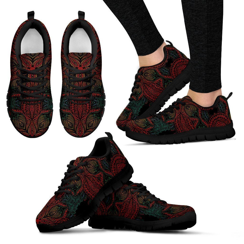 Black and Red Women's Sneakers-6teenth World™-Women's Sneakers-US5 (EU35)-Vibe Cosy™