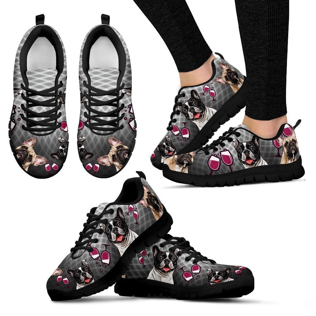 FRENCH BULLDDOG Women's Sneakers-6teenth World™-Women's Sneakers-US5 (EU35)-Vibe Cosy™