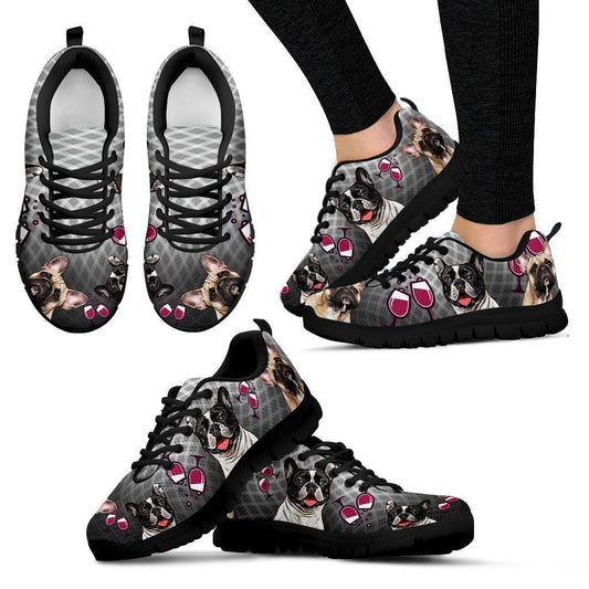 FRENCH BULLDDOG Women's Sneakers-6teenth World™-Women's Sneakers-US5 (EU35)-Vibe Cosy™