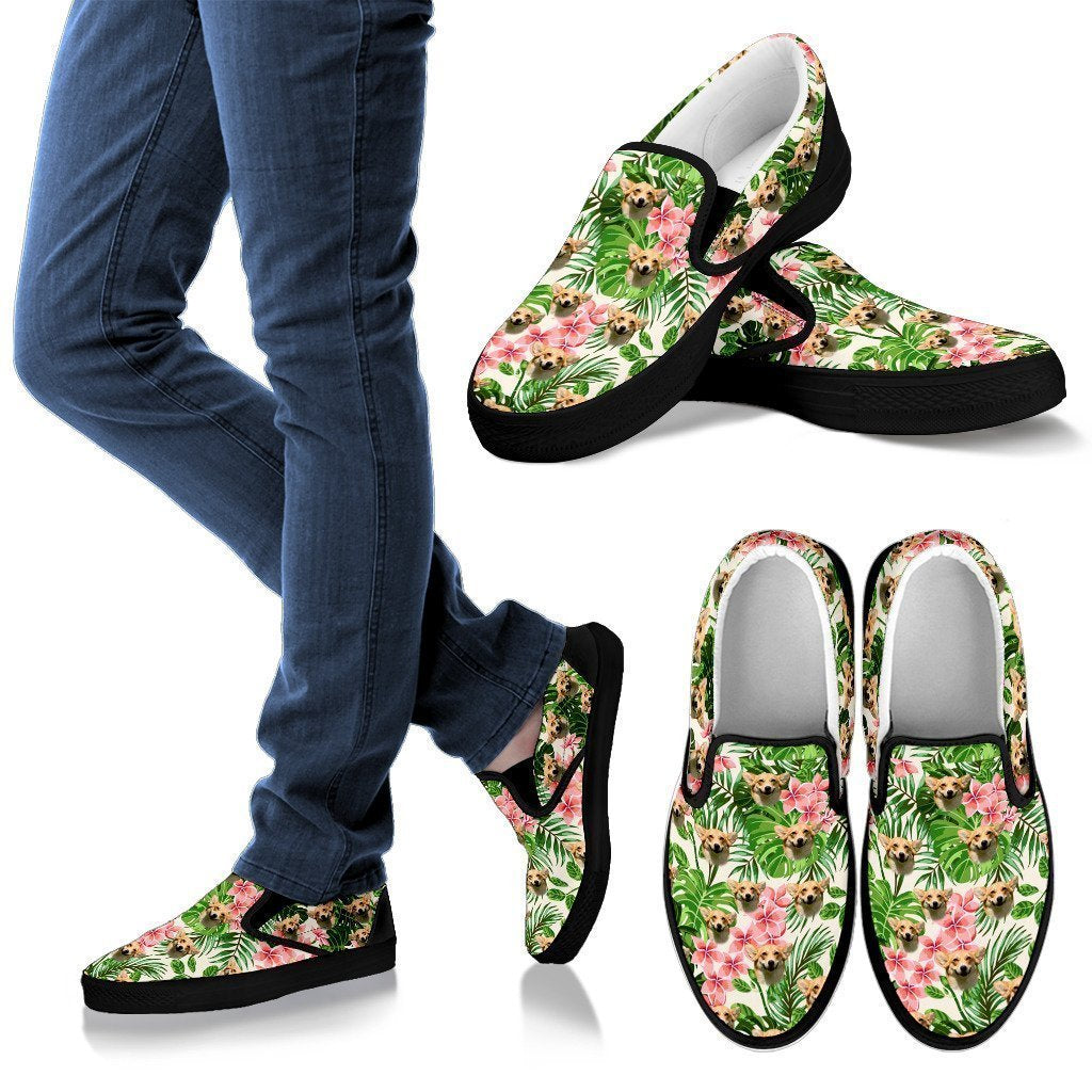 Put your dog on shoes-The Sweet Paws™-Men's Slip Ons - Black - Put your dog on shoes-US8 (EU40)-Vibe Cosy™