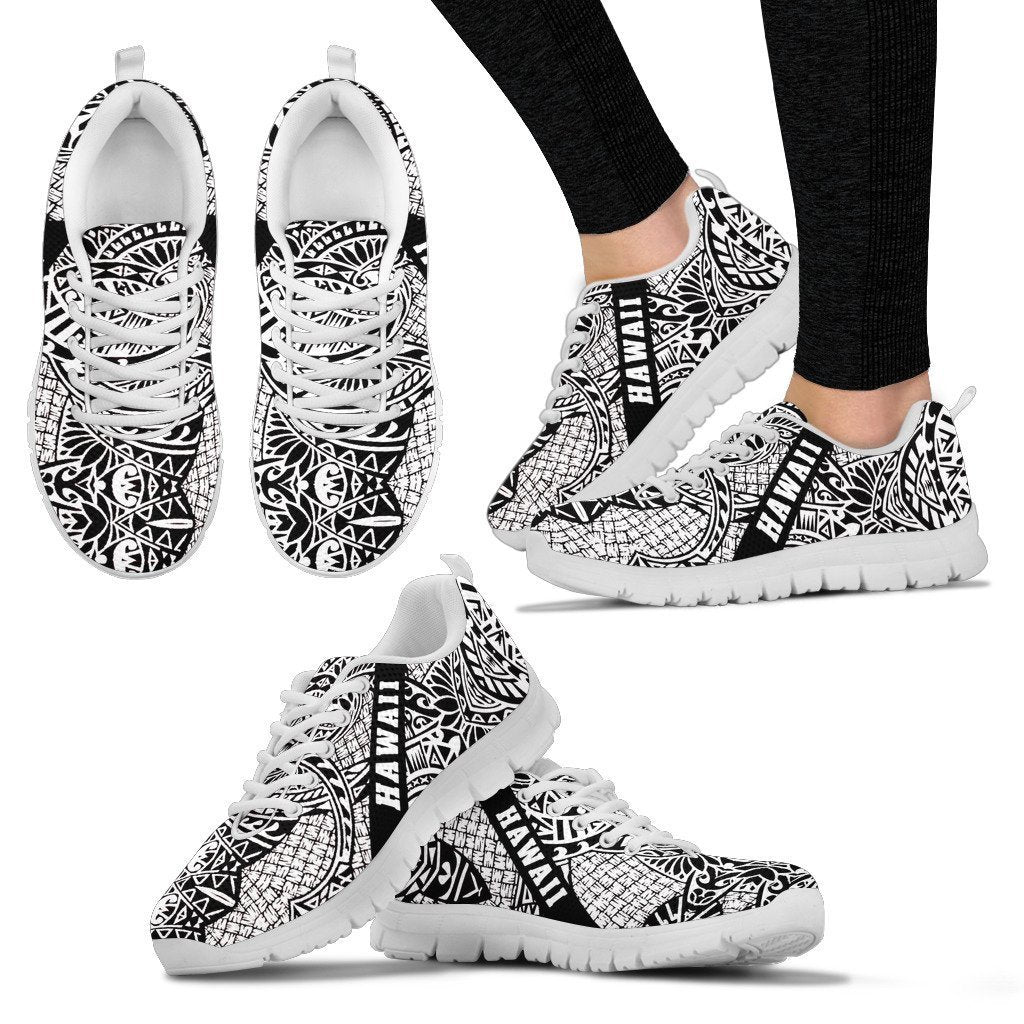 Hawaii Polynesian Sneakers 04 - AH - J9-SNEAKERS-Alohawaii-Women's Sneakers-US5 (EU35)-White-Vibe Cosy™