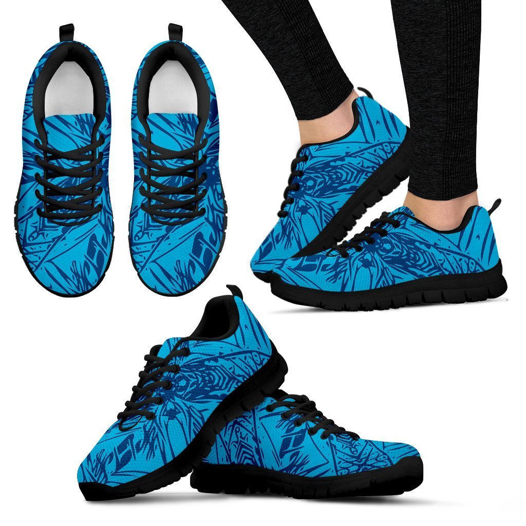 Poly Tribal Sneakers 10 - AH - J9-SNEAKERS-Alohawaii-Women's Sneakers-US5 (EU35)-Black-Vibe Cosy™