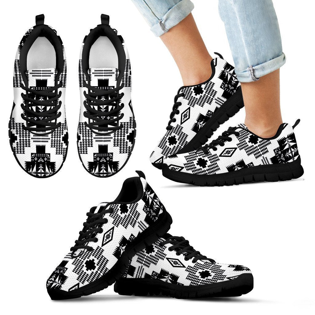 Seven Tribes White and Black Sopo Kid's Sneakers-6teenth World™-Kid's Sneakers-11 CHILD (EU28)-Vibe Cosy™