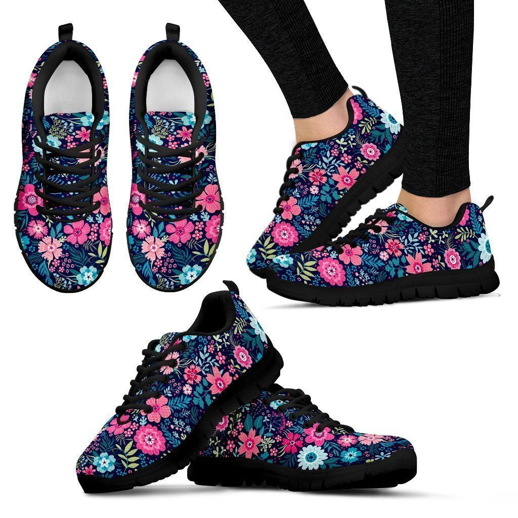 Flowers Women's Sneakers-6teenth World™-Women's Sneakers-US5 (EU35)-Vibe Cosy™