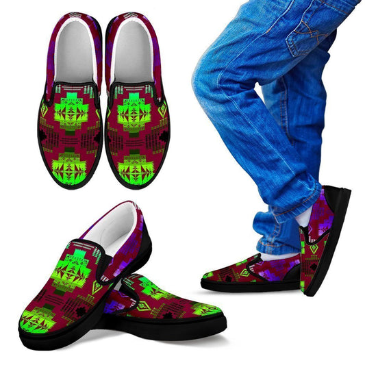Plum Shades Sopo Kid's Slip Ons-6teenth World™-Kid's Slip Ons-11 CHILD (EU28)-Vibe Cosy™