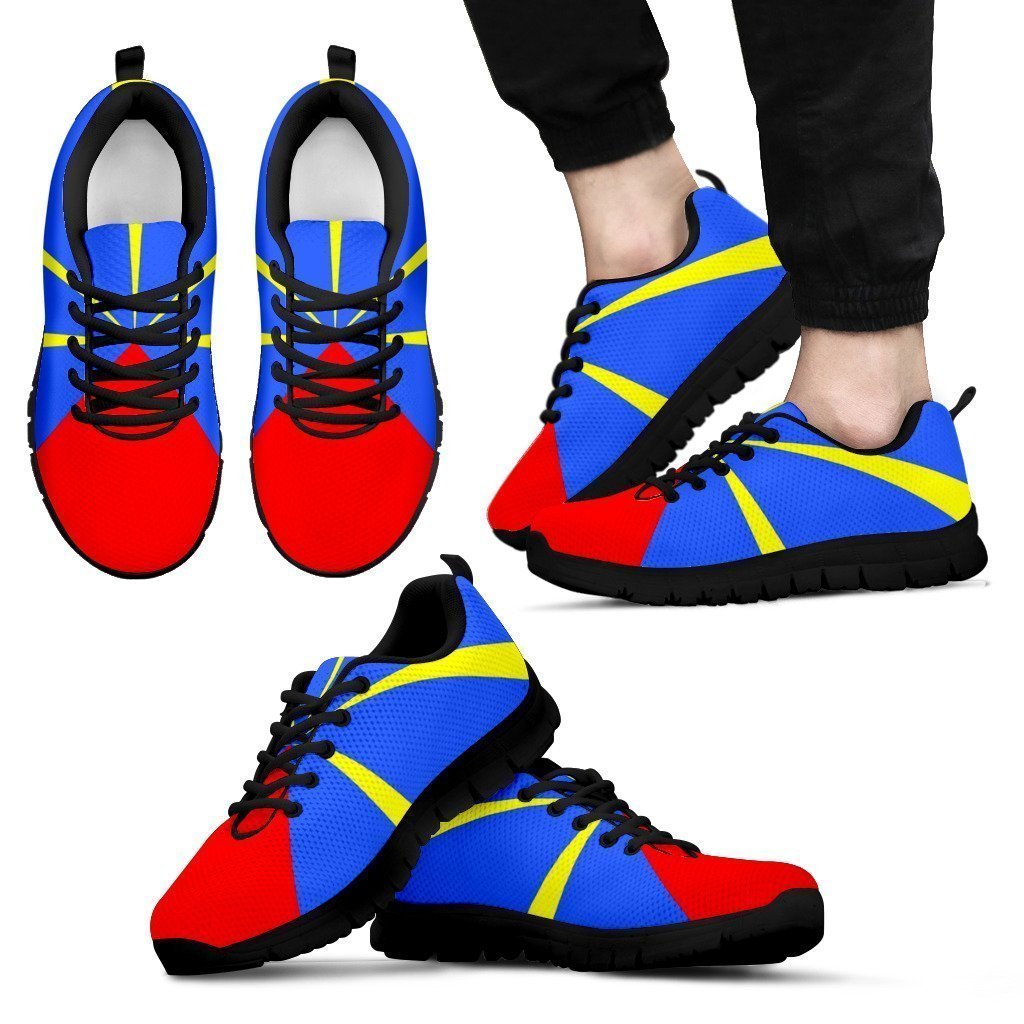 Réunion Flag - Noir Men sneakers-6teenth World™-Men's Sneakers-US5 (EU38)-Vibe Cosy™