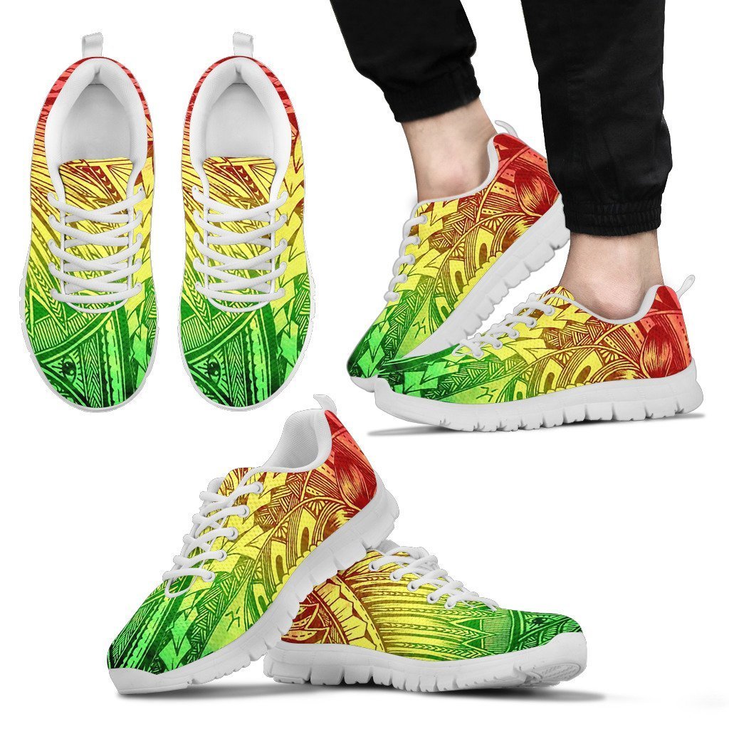 Poly Tribal Sneakers 17 - AH - J9-SNEAKERS-Alohawaii-Men's Sneakers-US5 (EU38)-White-Vibe Cosy™