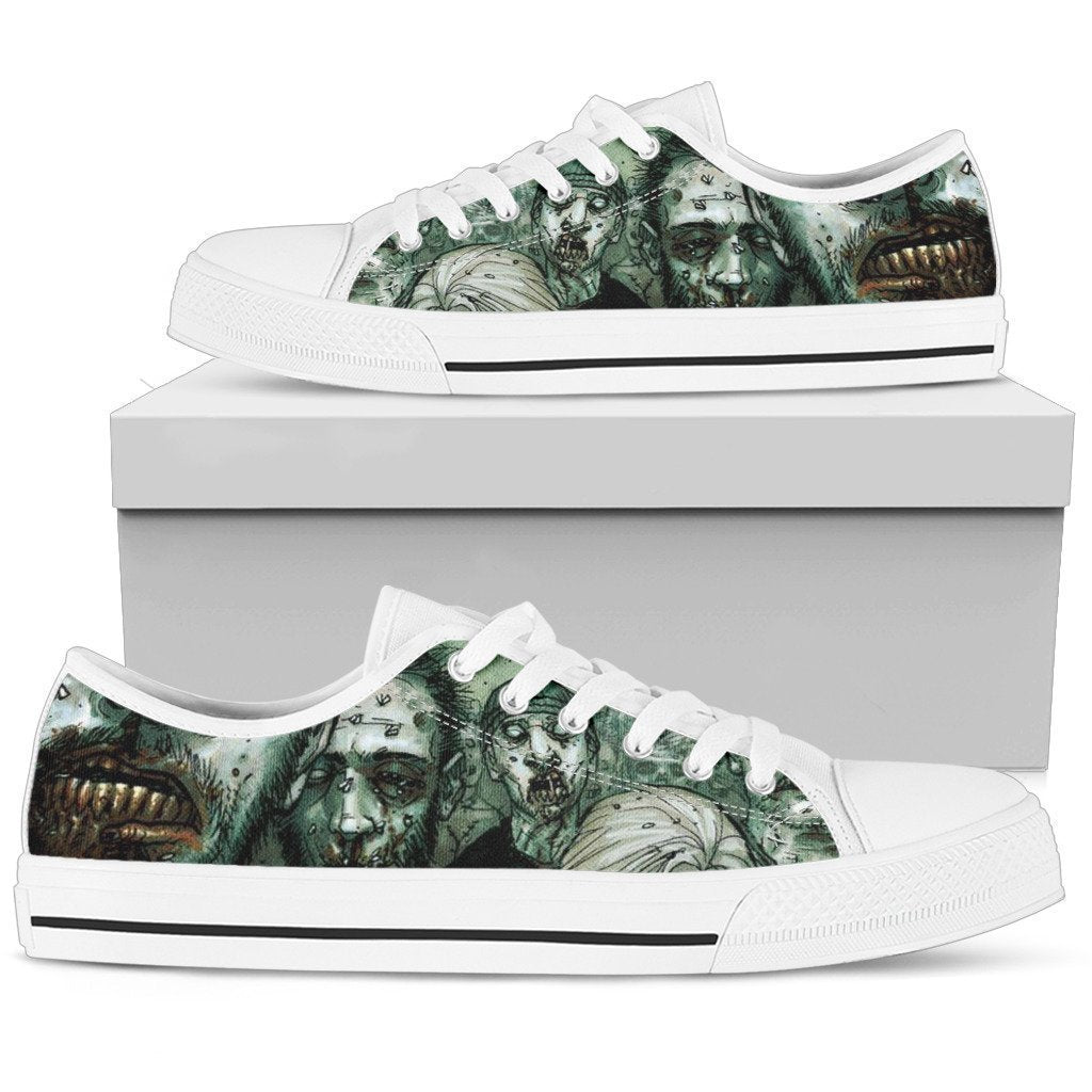 Zombie Shoes-shoes-6teenth Outlet-Mens Low Top - White - Zombie Shoes-US5 (EU38)-Vibe Cosy™