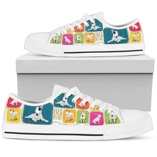 Bull Terrier Women's Low Top Shoe-6teenth World™-Women's Low Top Shoe-US5.5 (EU36)-Vibe Cosy™