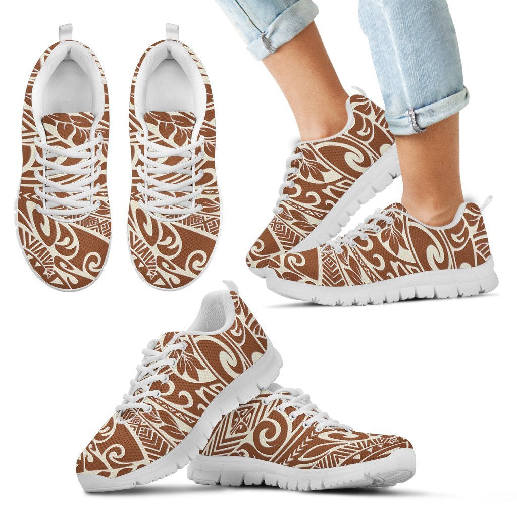 Poly Tribal Sneakers 38 - AH - J9-SNEAKERS-Alohawaii-Kid's Sneakers-11 CHILD (EU28)-White-Vibe Cosy™