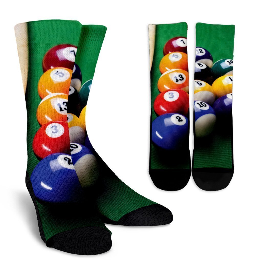 Billiard Socks-socks-6teenth Outlet-Crew Socks - White - Socks-Small/Medium-Vibe Cosy™