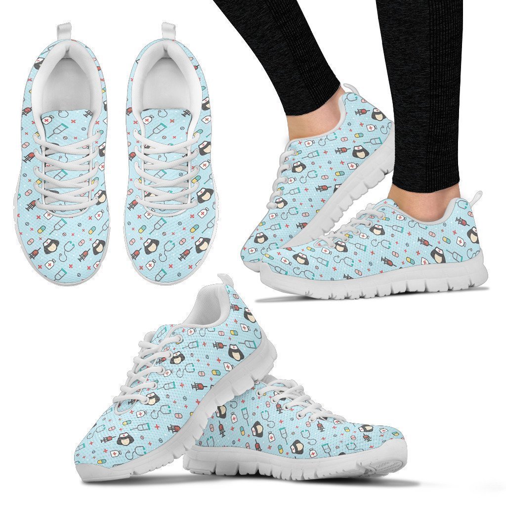 Nurse shoes-Shoes-6teenth Outlet-Women's Sneakers - White - Nurse Shoes-US5 (EU35)-Vibe Cosy™