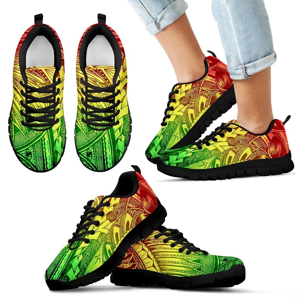 Poly Tribal Sneakers 17 - AH - J9-SNEAKERS-Alohawaii-Kid's Sneakers-11 CHILD (EU28)-Black-Vibe Cosy™