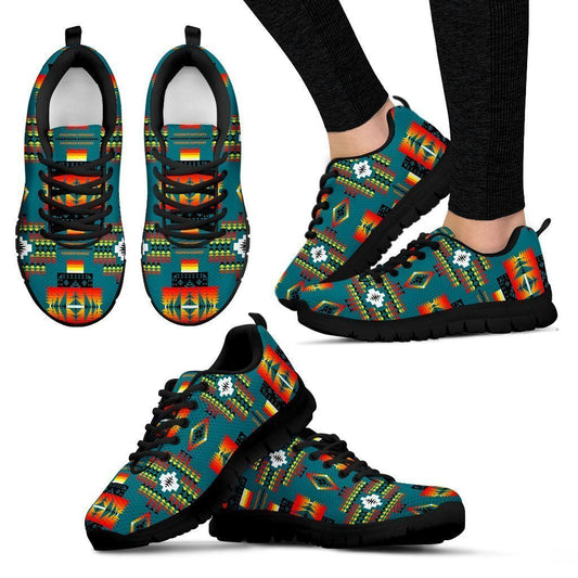 Seven Tribes Teal Sopo Women's Sneakers-6teenth World™-Women's Sneakers-US5 (EU35)-Vibe Cosy™