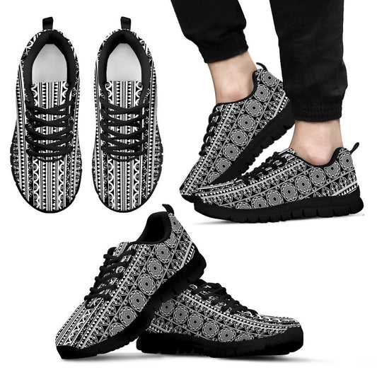 Poly Tribal Sneakers 03 - AH - J9-SNEAKERS-Alohawaii-Men's Sneakers-US5 (EU38)-Black-Vibe Cosy™