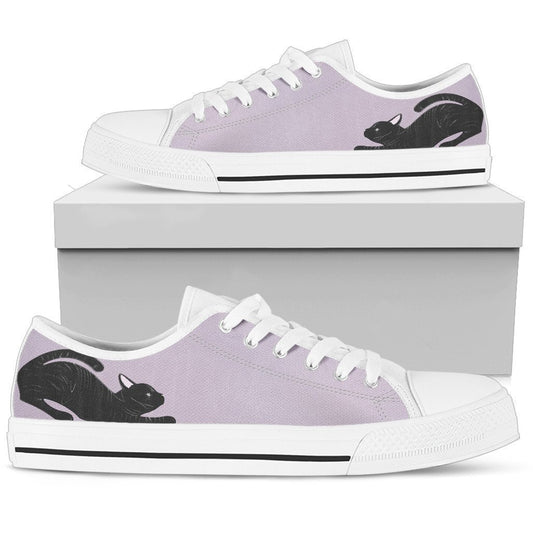 Cat Purple Women's Low Top Shoe-6teenth World™-Women's Low Top Shoe-US5.5 (EU36)-Vibe Cosy™