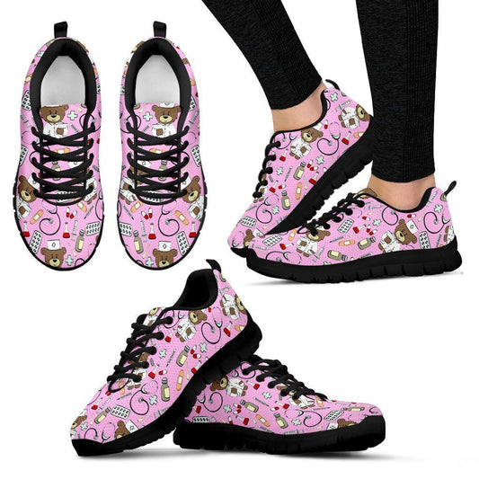 Bear Nurse Bubble Gum Women's Sneakers-6teenth World™-Women's Sneakers-US5 (EU35)-Vibe Cosy™