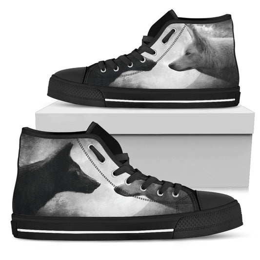 Wolf Shoes-Shoes-6teenth Outlet-Mens High Top - Black - Wolf Shoes-US5 (EU38)-Vibe Cosy™