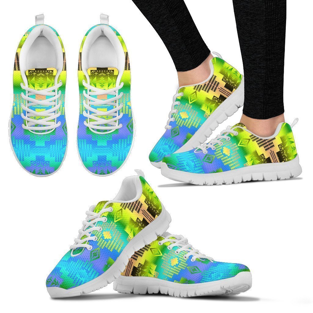 Grassy Herd White Women's Sneakers-6teenth World™-Women's Sneakers-US5 (EU35)-Vibe Cosy™