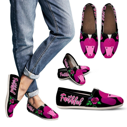 Pink Poodle Women's Casual Shoes Faithful Dog-6teenth World™-Women's Casual Shoes-US6 (EU36)-Vibe Cosy™