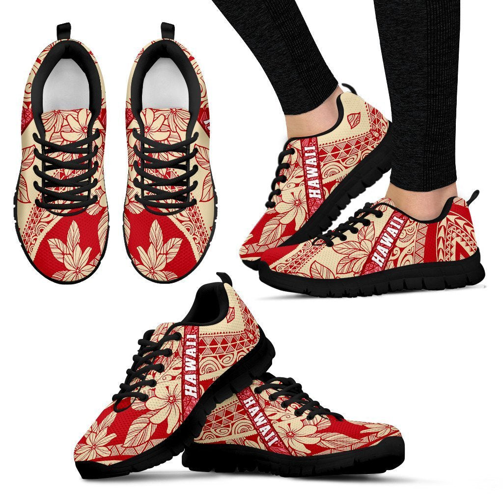 Hawaii Polynesian Sneakers 09 - AH - J9-SNEAKERS-Alohawaii-Women's Sneakers-US5 (EU35)-Black-Vibe Cosy™