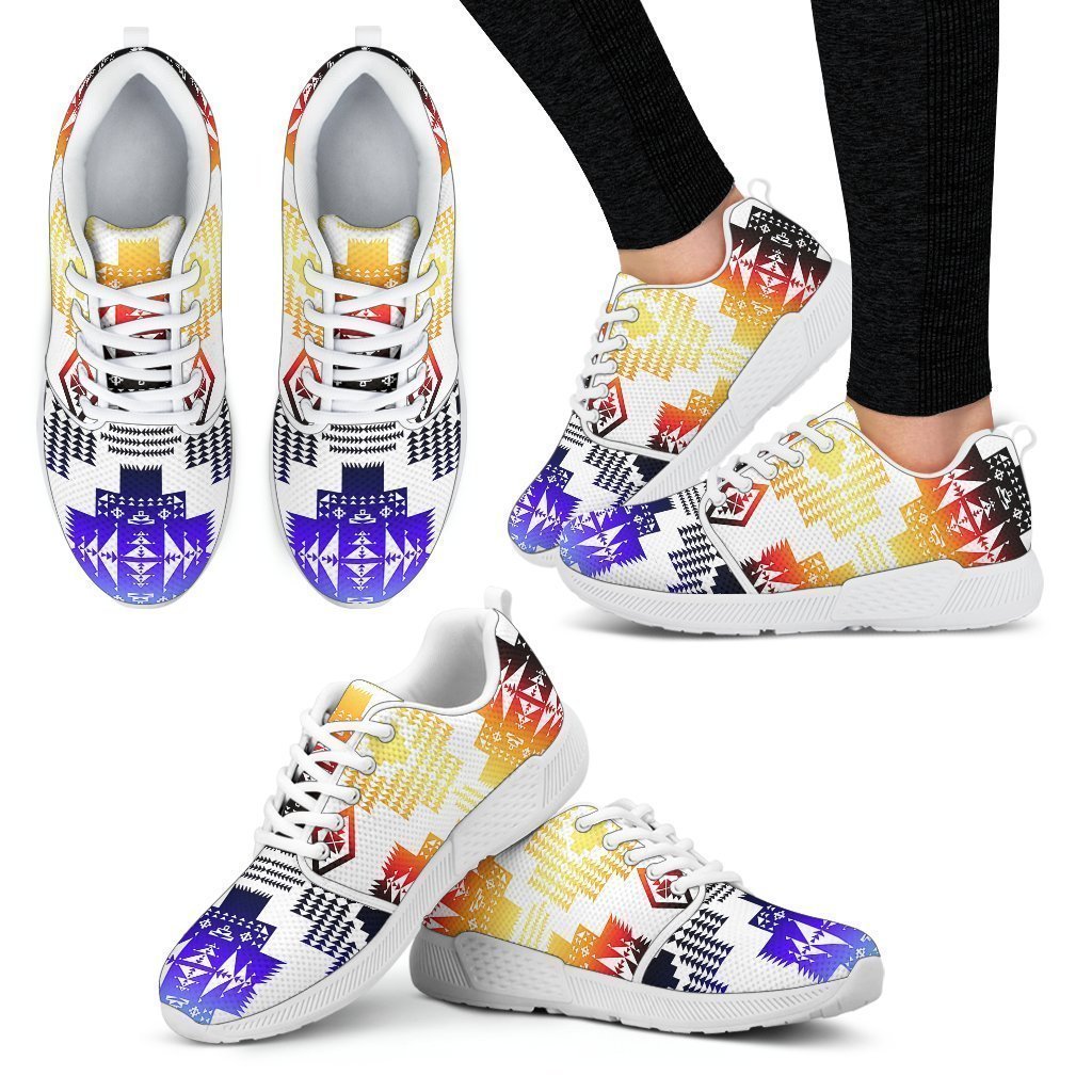 Seven Tribes Horizon White Sopo Women's Athletic Sneakers White Sole-6teenth World™-Women's Athletic Sneakers-US5 (EU35)-Vibe Cosy™