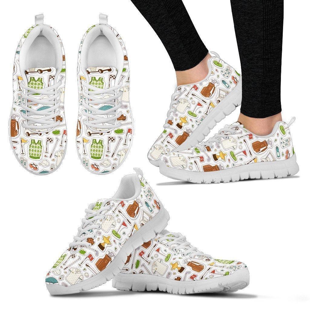 GOLF PATTERN Women's Sneakers-6teenth World™-Women's Sneakers-US5 (EU35)-Vibe Cosy™