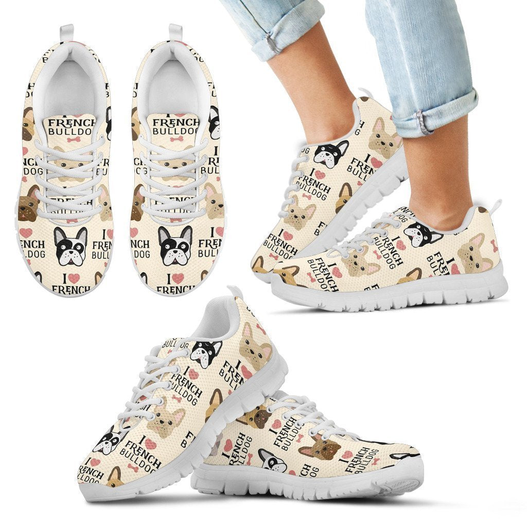 French Bulldog Kid's Sneakers-6teenth World™-Kid's Sneakers-11 CHILD (EU28)-Vibe Cosy™