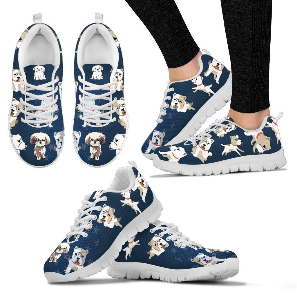 Shih Tzu Lover Women's Sneakers-6teenth World™-Women's Sneakers-US5 (EU35)-Vibe Cosy™