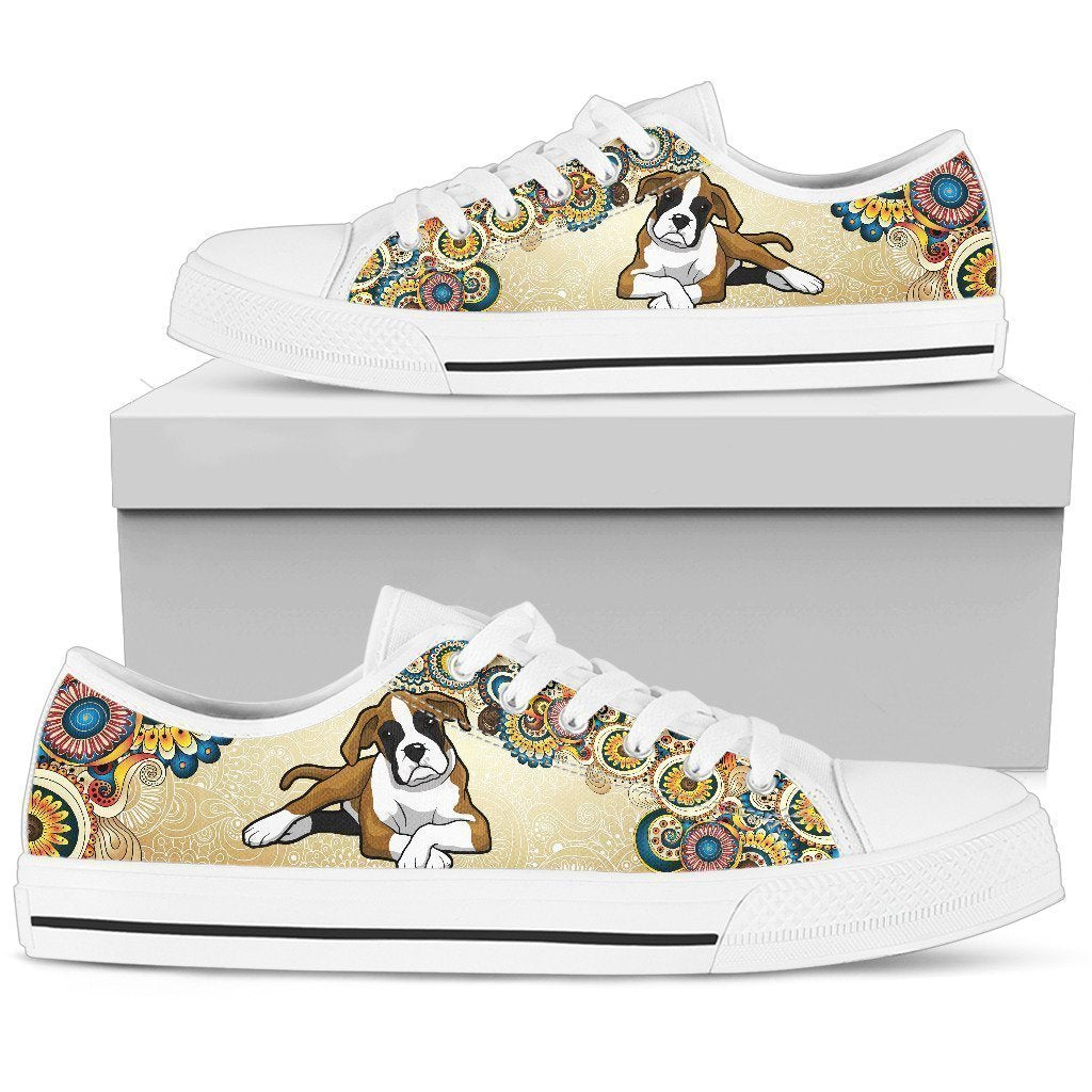 Boxer Women's Low Top-6teenth World™-Women's Low Top Shoe-US5.5 (EU36)-Vibe Cosy™