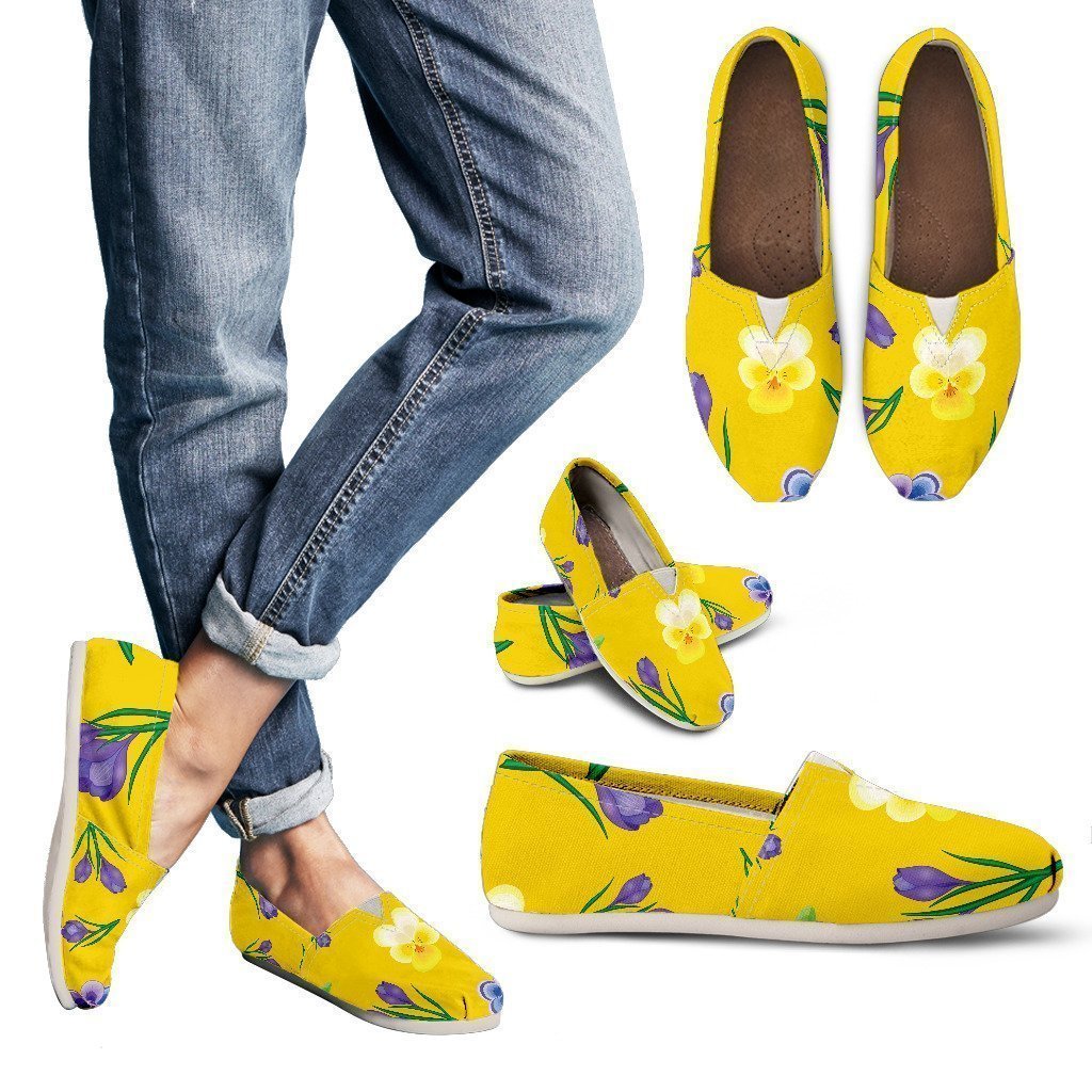 Yellow Flower Women's Casual Shoes-6teenth World™-Women's Casual Shoes-US6 (EU36)-Vibe Cosy™