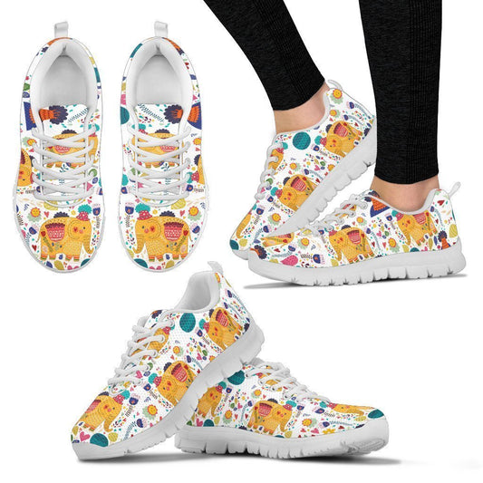 Elephant cartoon Women's Sneakers-6teenth World™-Women's Sneakers-US5 (EU35)-Vibe Cosy™
