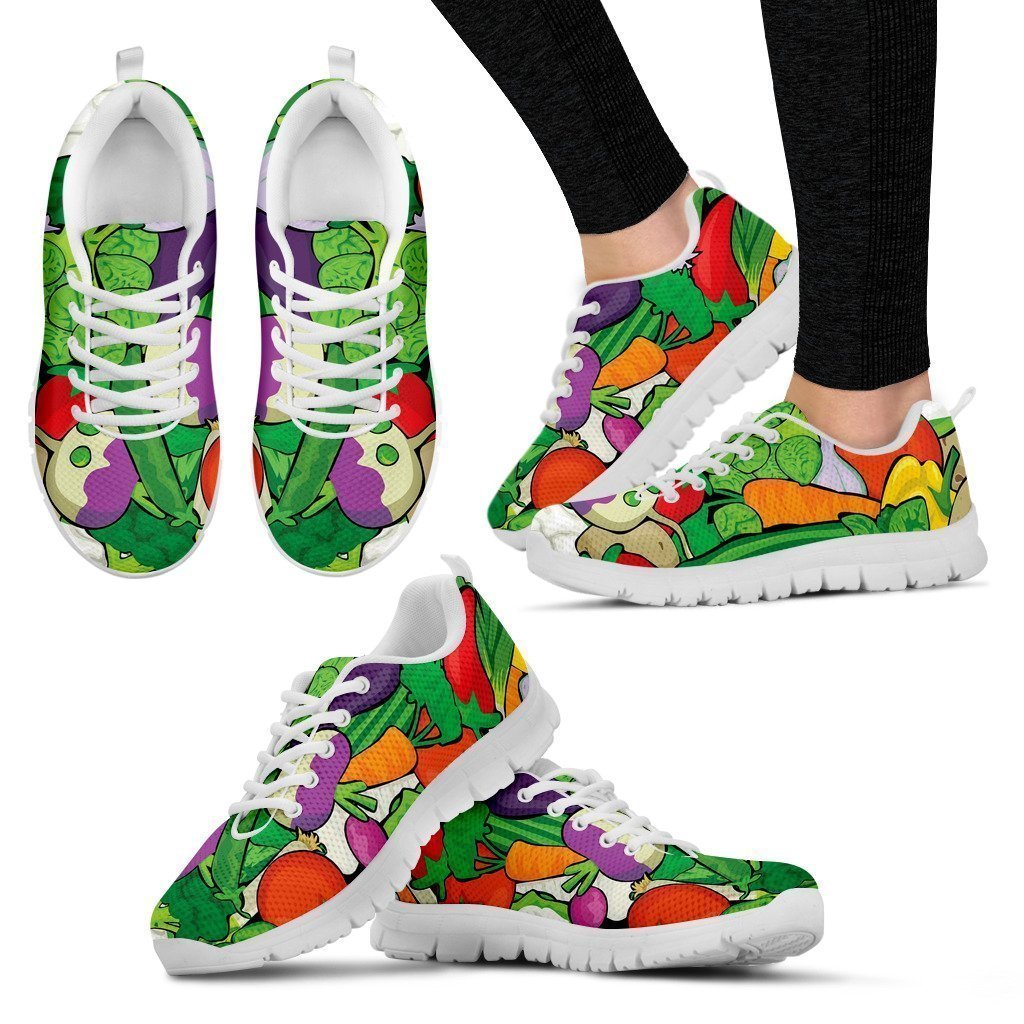 Veggie Sneakers Women's White-6teenth World™-Women's Sneakers-US5 (EU35)-Vibe Cosy™