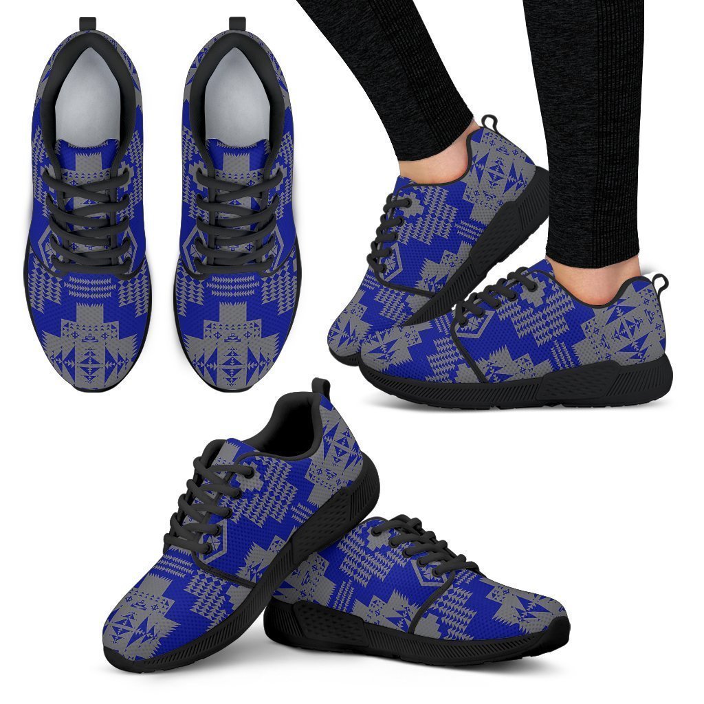 Seven Tribes Blue with Gray Sopo Women's Athletic Sneakers-6teenth World™-Women's Athletic Sneakers-US5 (EU35)-Vibe Cosy™
