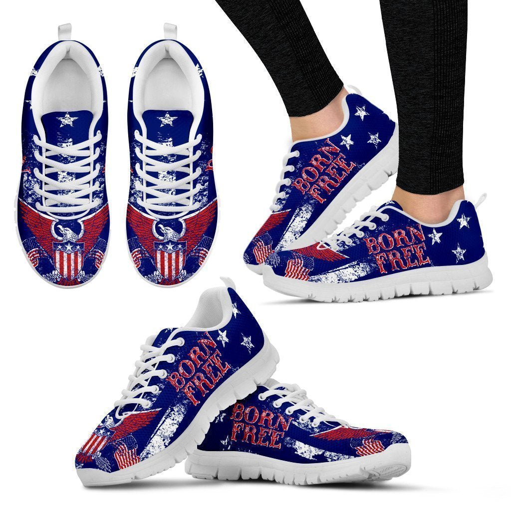 Custom Hand Made Born Free Women's Sneakers-6teenth World™-Women's Sneakers-US5 (EU35)-Vibe Cosy™