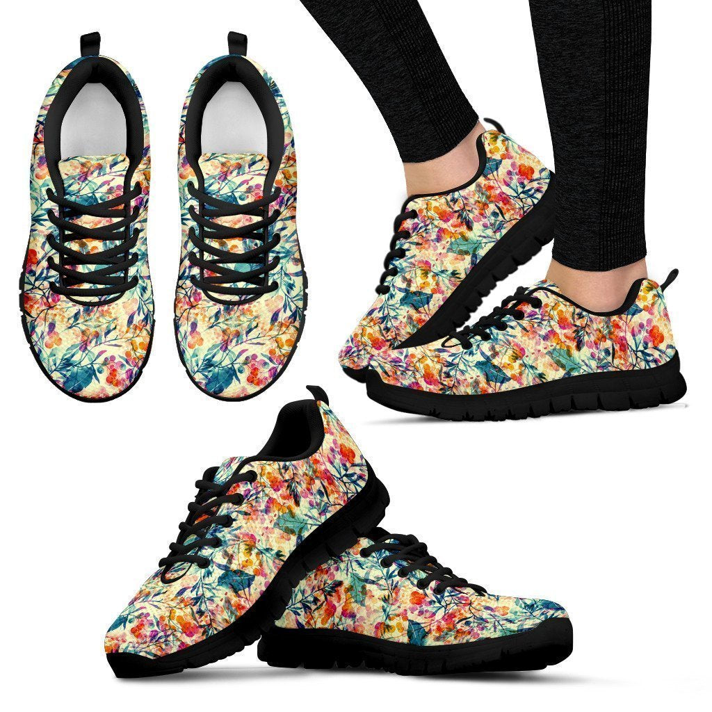 Colorful Black Women's Sneakers-6teenth World™-Women's Sneakers-US5 (EU35)-Vibe Cosy™