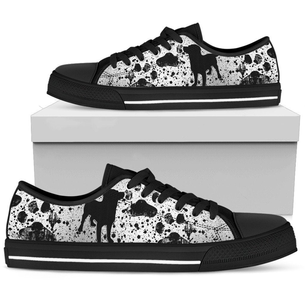 Dreaming Of Dogs Black Low Top Sneaker-6teenth World™-Women's Low Top Shoe-US5.5 (EU36)-Vibe Cosy™