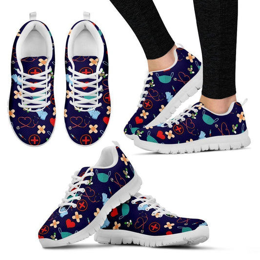 Nursing Style 2 Women's Sneakers (White)-6teenth World™-Women's Sneakers-US5 (EU35)-Vibe Cosy™