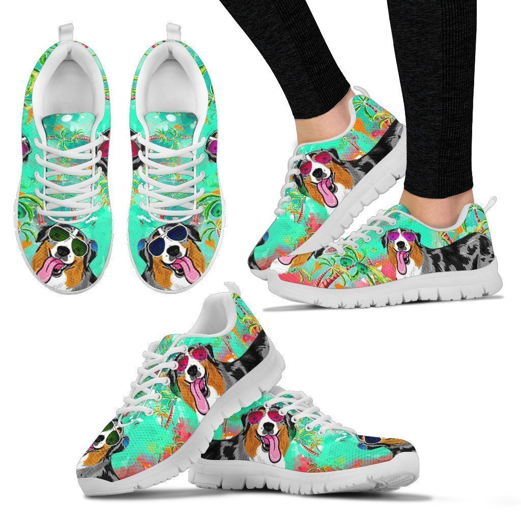 Australian Shepherd Women's Sneakers-6teenth World™-Women's Sneakers-US5 (EU35)-Vibe Cosy™