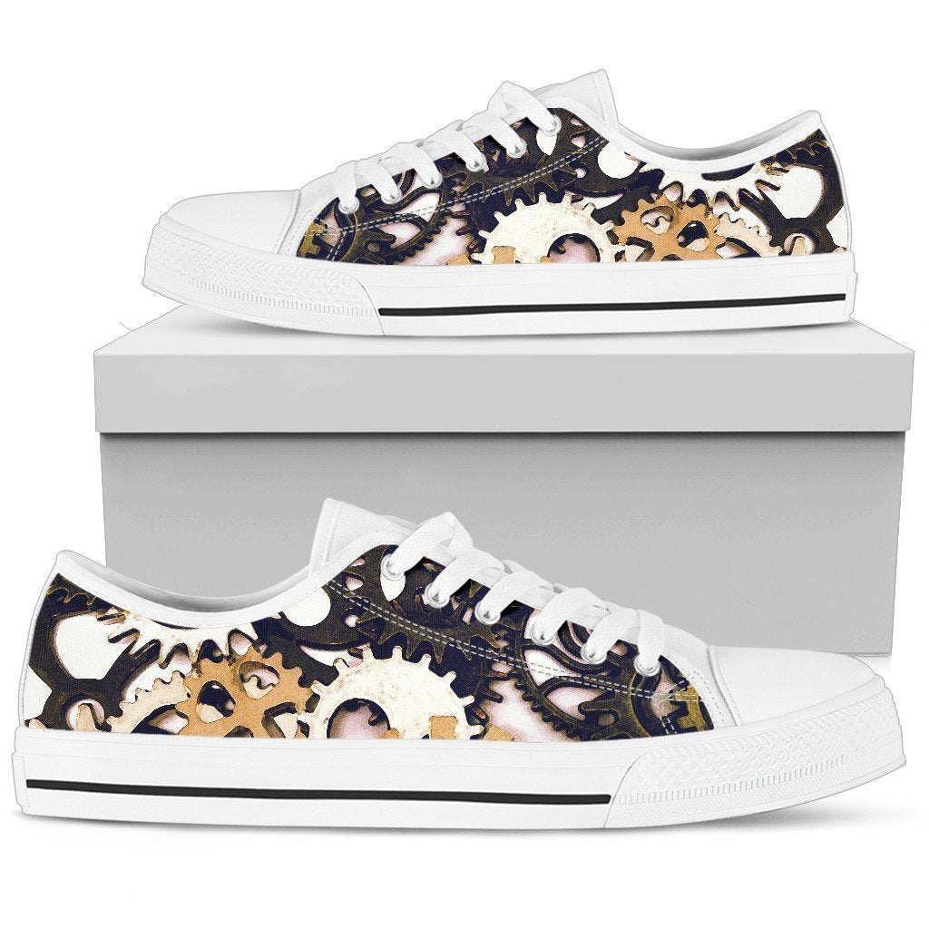 Women's Low Tops Gears (White Sole)-6teenth World™-Women's Low Top Shoe-US5.5 (EU36)-Vibe Cosy™